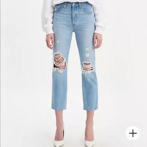501® ORIGINAL CROPPED RIPPED WOMEN'S JEANS NWOT